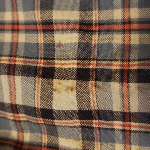 Chaps short sleeve button up plaid shirt boys size 6 - Picture 5 of 5